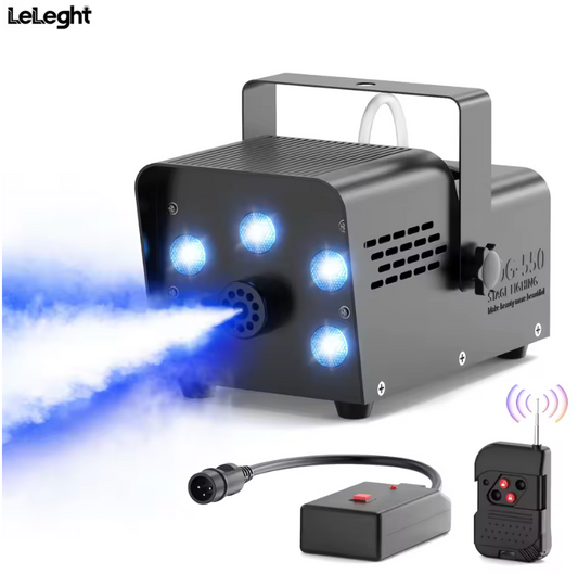 NEW Smoke Machine 500W Smoke Machine RGB Colorful 5 LEDs Fog Ejector
